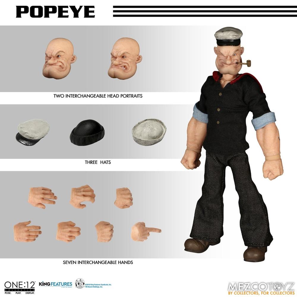 Figura Mezco Toyz Popeye One:12 Collective Re - Run Popeye 15.5 cm Frikytopia