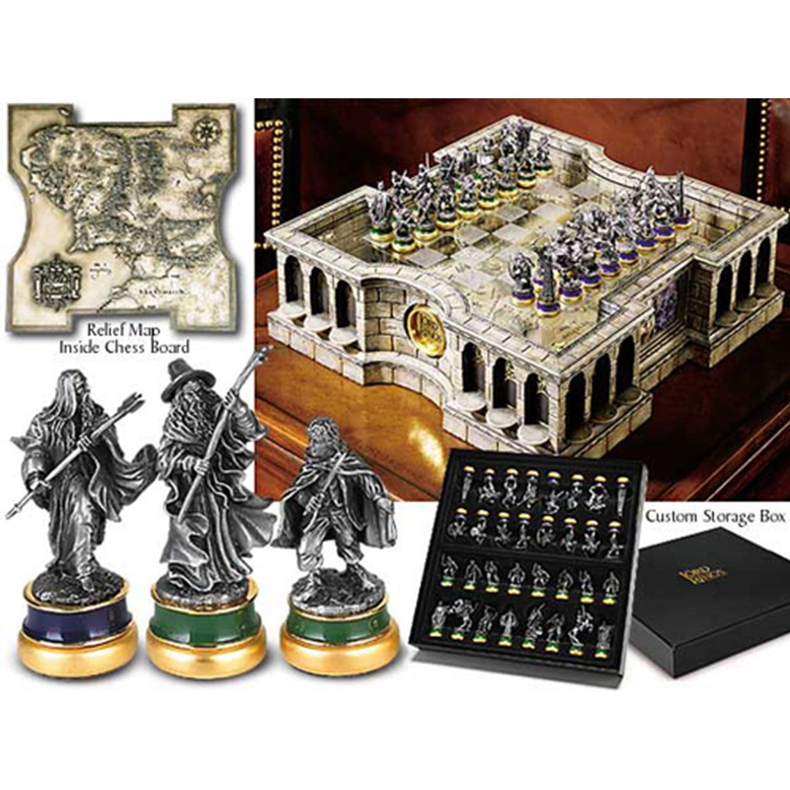 Replica ajedrez the noble collection el señor de los anillos edicion limitada deluxe