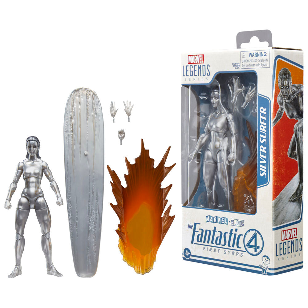 Figura Estela Plateada los 4 Fantasticos Marvel 15 cm