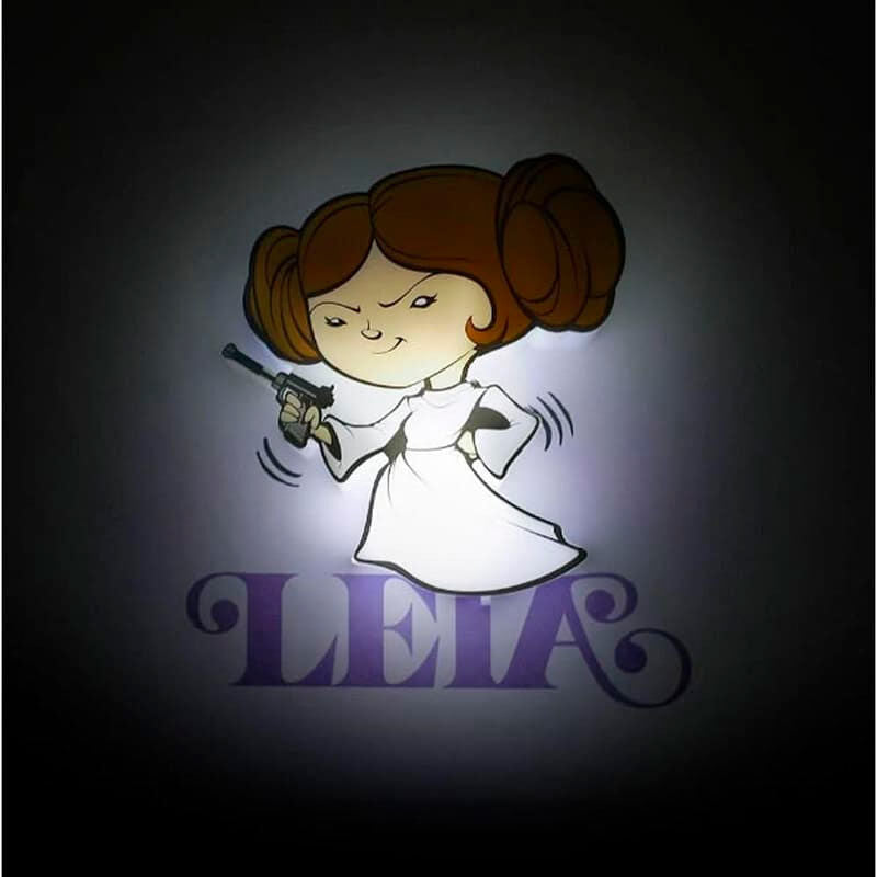 Lampara 3D Light FX mini Leia Star Wars Frikytopia