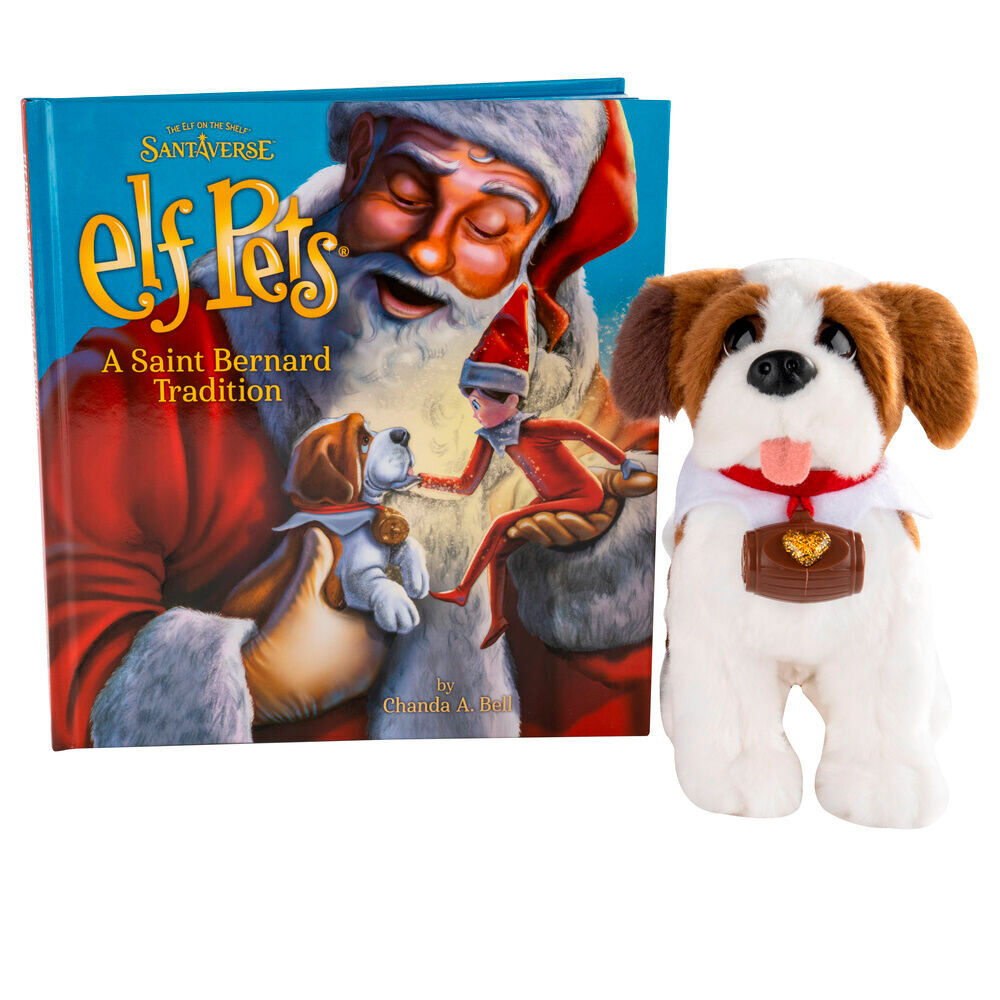 Set Conto + Peluche Cão São Bernardo Elf Pets Português Frikytopia