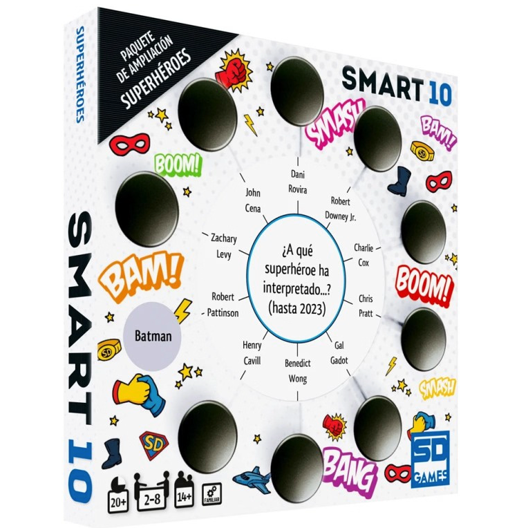 Expansion Superheroes Juego Smart 10 español Frikytopia