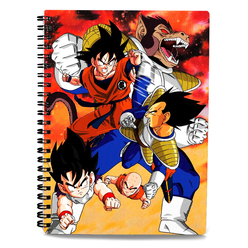 Cuaderno A4 Goku vs Vegeta Dragon Ball Z Frikytopia