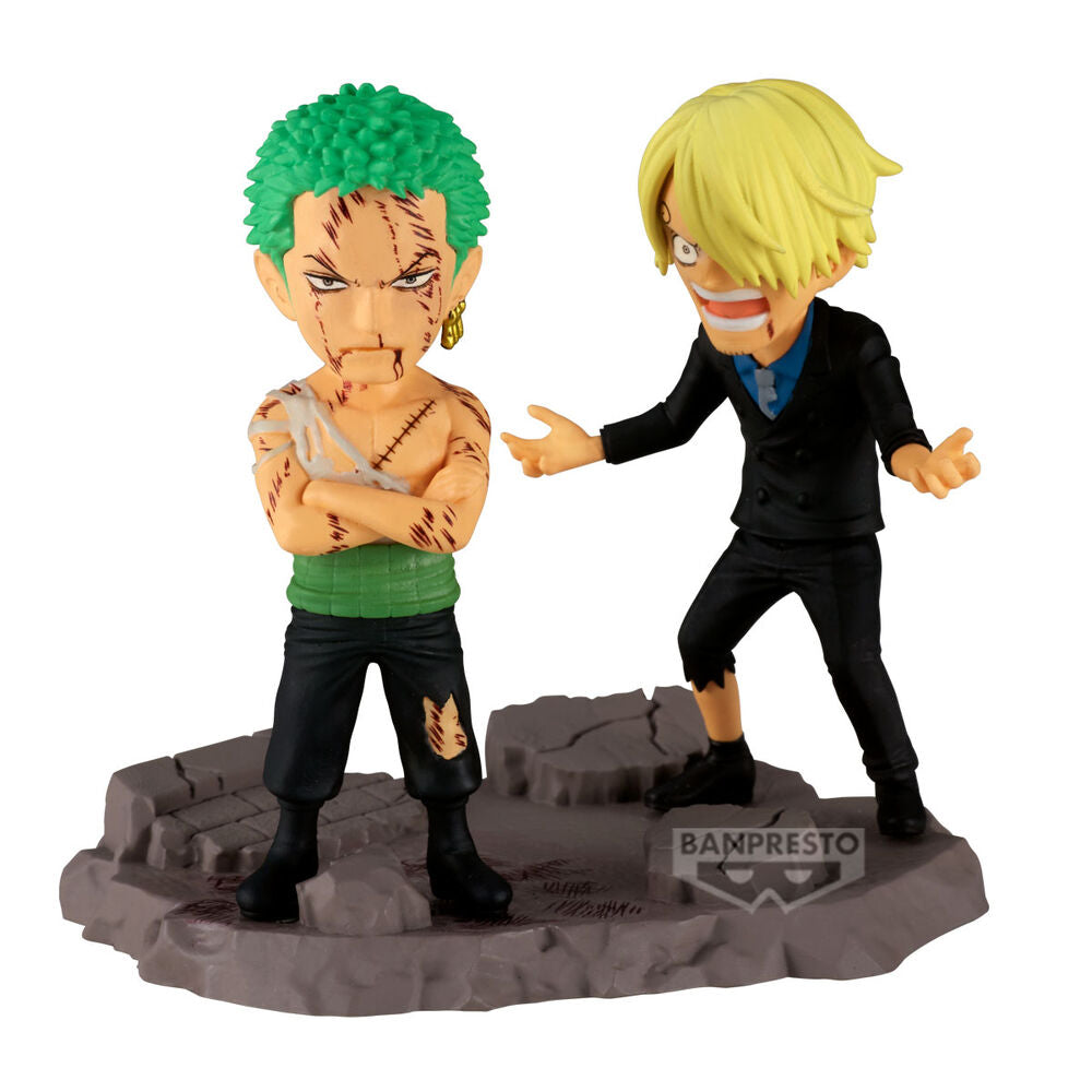 Figura Roronoa Zoro & Sanji One Piece 8 cm Frikytopia