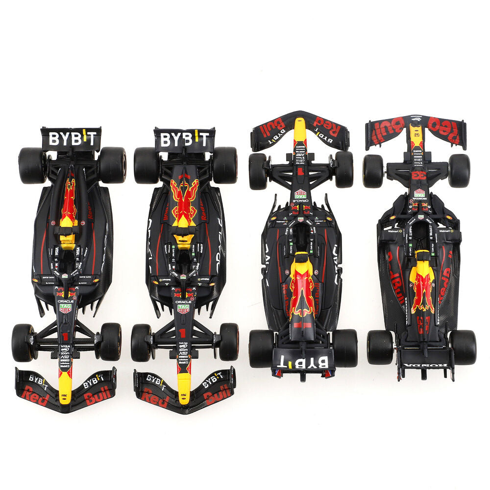 Blister 4 coches Campeonatos F1 Red Bull metal