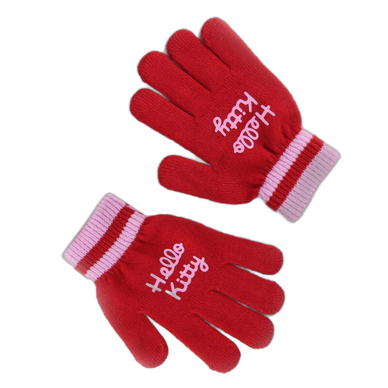 Conjunto Gorro Guantes Braga Cuello Hello Kitty