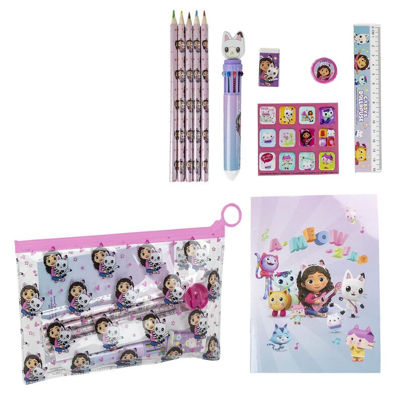 Set papeleria La Casa de Muñecas de Gabby Frikytopia