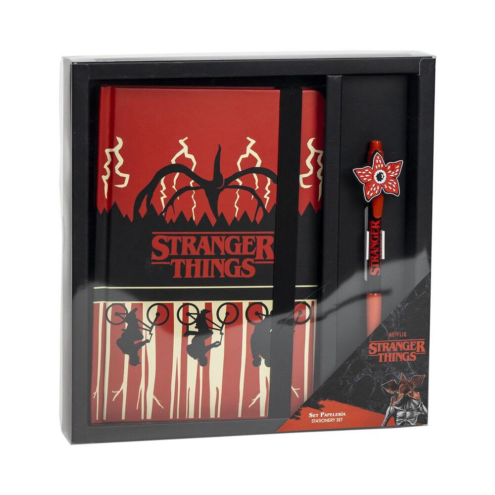Conjunto de papelaria Stranger Things Frikytopia