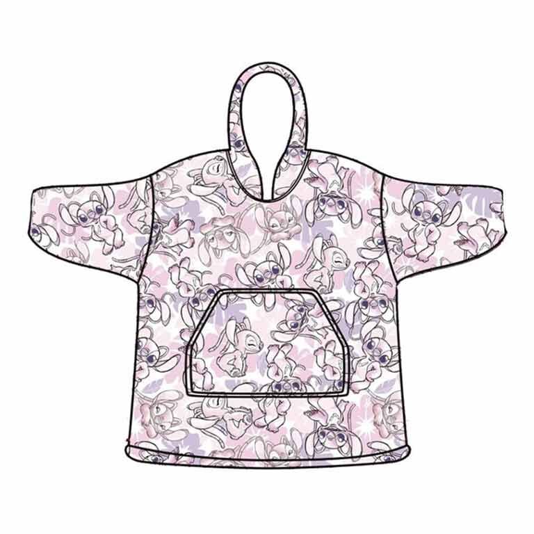 Bata sudadera oversize Angel Stitch Disney adulto Frikytopia