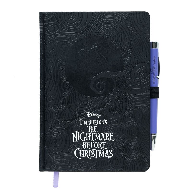 Cuaderno A5 premium + boligrafo proyector Pesadilla Antes de Navidad Disney Frikytopia
