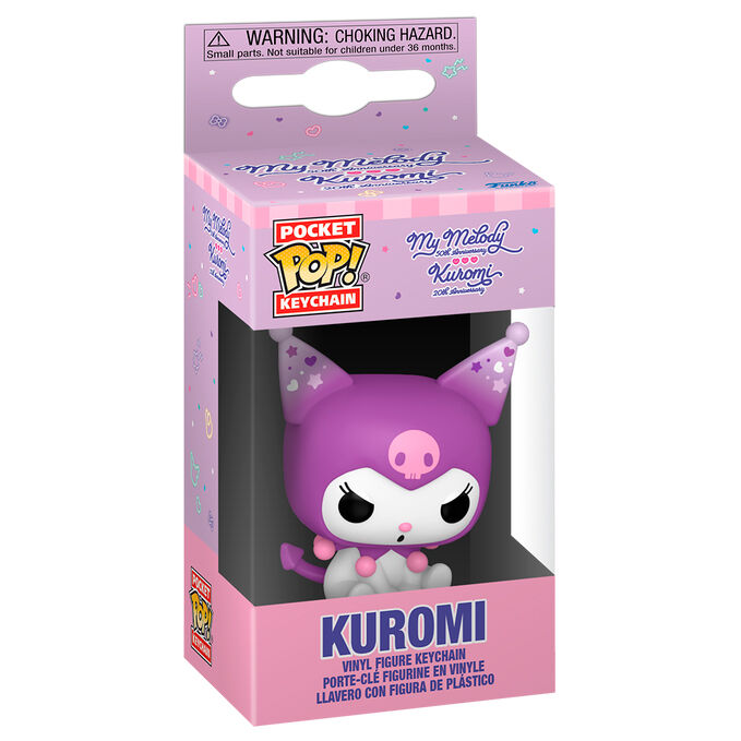 Llavero Pocket POP Hello Kitty 20th Anniversary Kuromi Grumpy Frikytopia