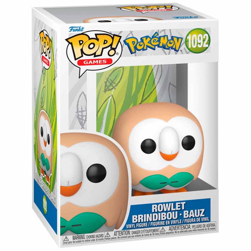 Figura POP Pokemon Rowlet - Brindibou - Bauz Frikytopia