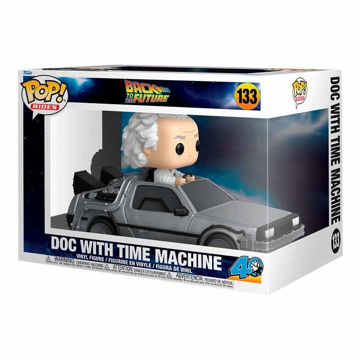 Figura POP Rides Deluxe Regreso al Futuro Doc With Time Machine