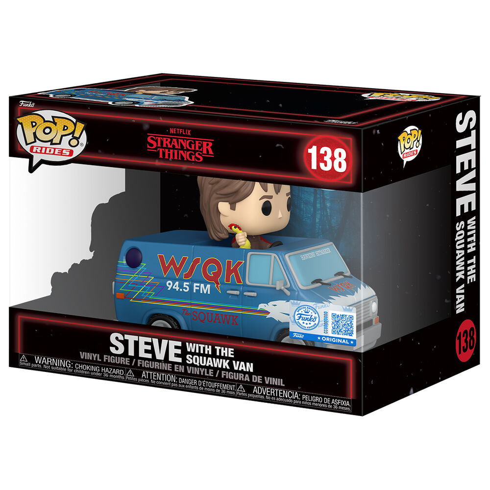 Figura POP Rides Deluxe Stranger Things 5 Steve with the Squawk Van Frikytopia