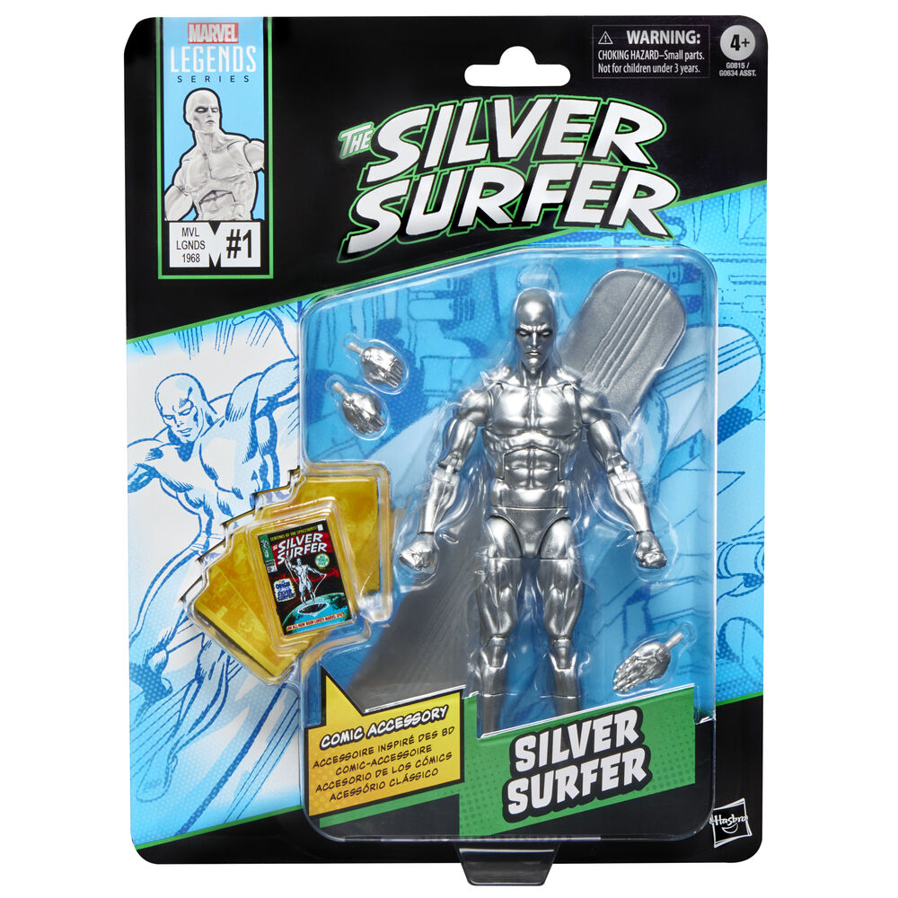 Figura Estela Plateada The Silver Surfer Marvel Legends Series 15 cm