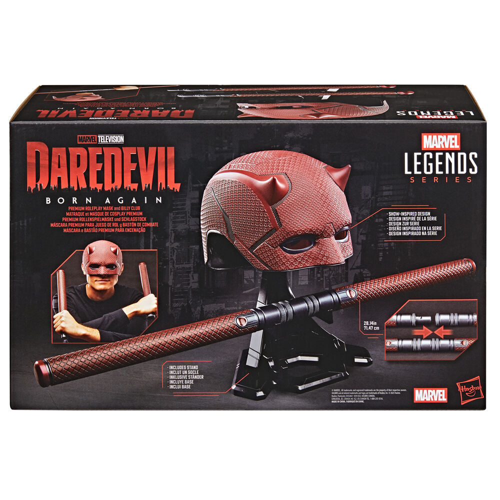 Replica Mascara + Baston de combate Born Again Daredevil Marvel Legends Series Frikytopia