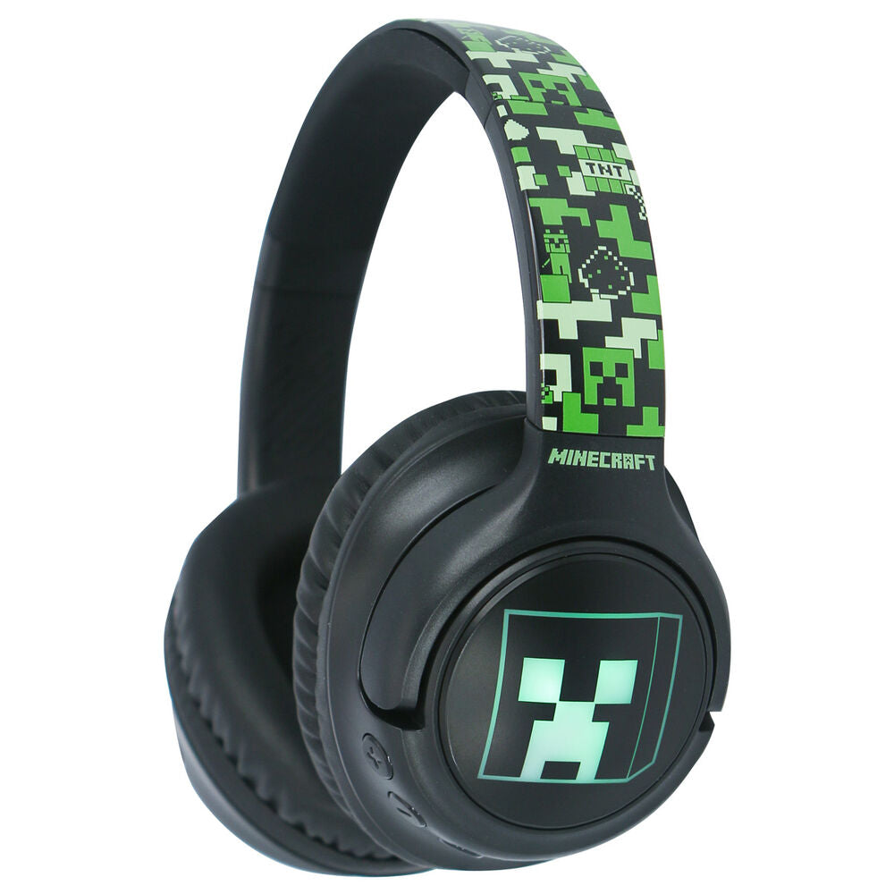 Auriculares inalambricos LED Minecraft Frikytopia