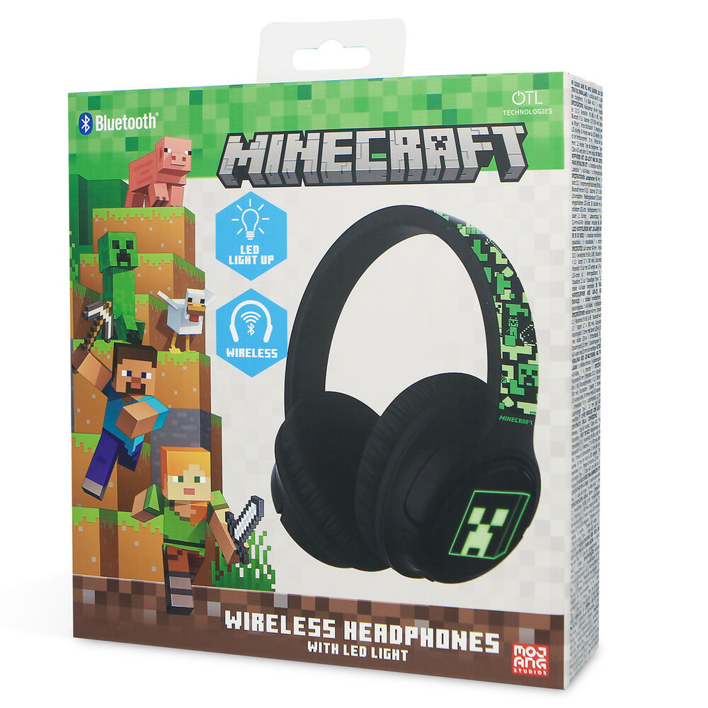 Auriculares Inalambricos LED Minecraft