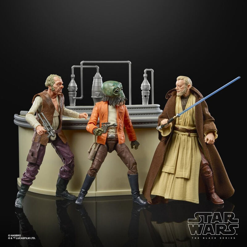 Set figuras The Power Of The Force Cantina Showdown Black Series Sta