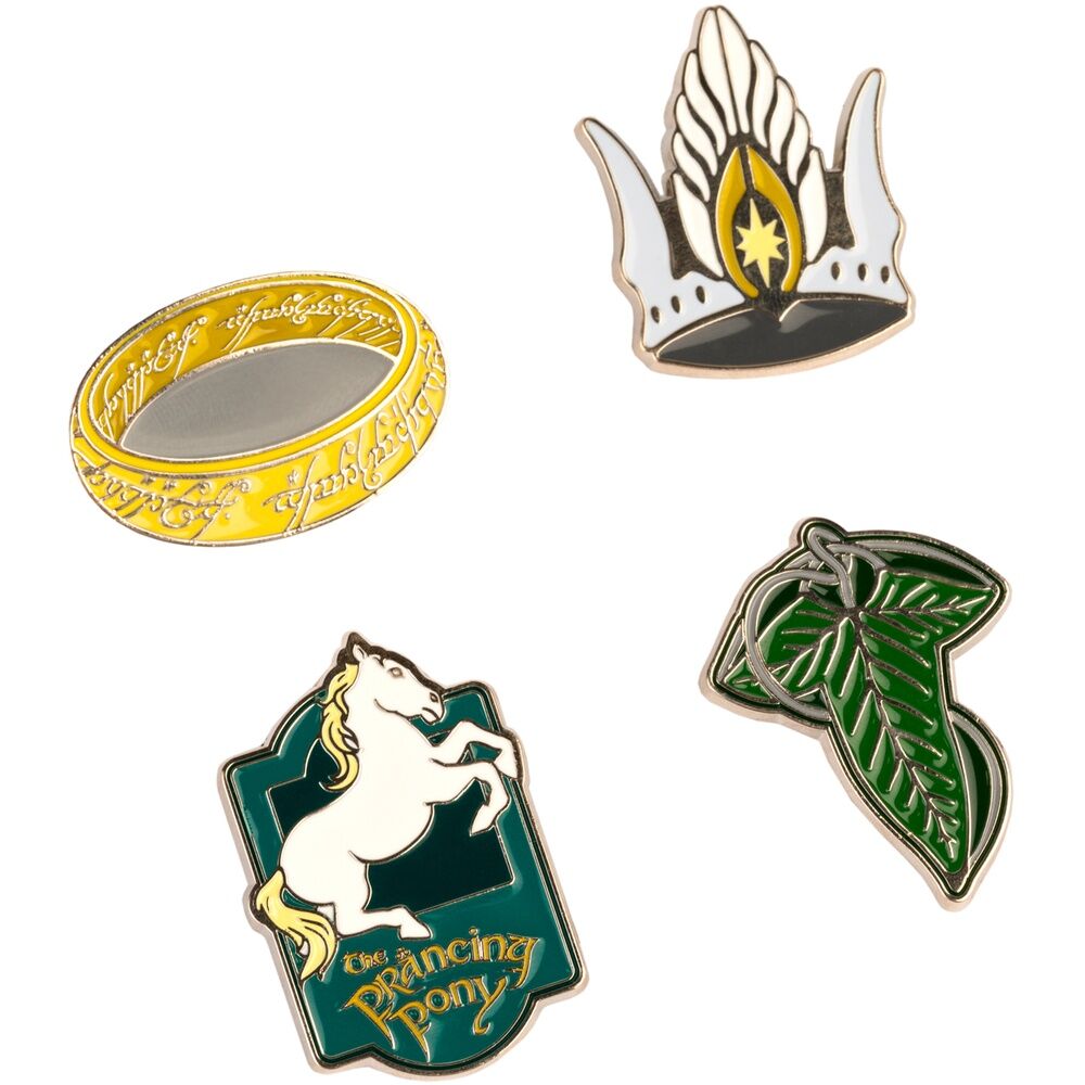 Set 4 pins El Señor de Los Anillos Frikytopia