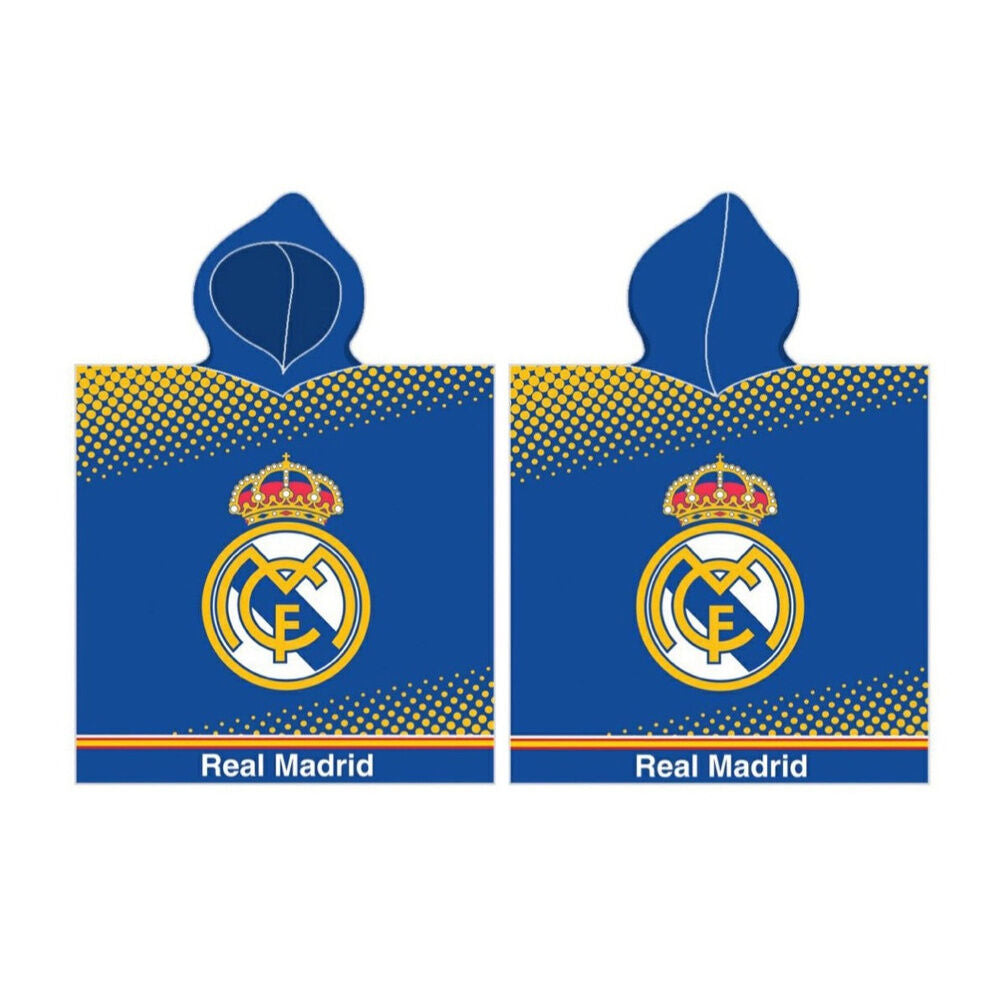 Poncho toalla Real Madrid algodon Frikytopia