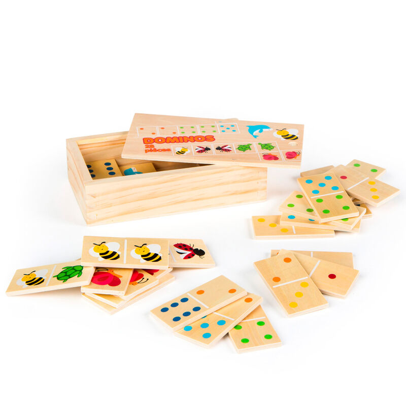 Domino Animales madera 29pzs Frikytopia