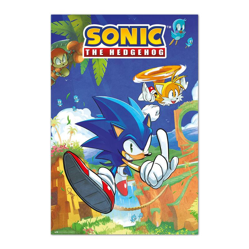 Poster Sonic & Tails Sonic The Hedgehog Frikytopia