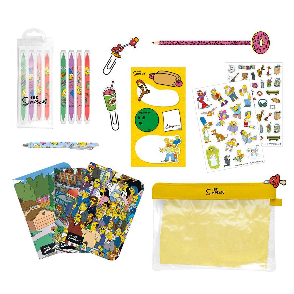 Set papeleria Los Simpsons Frikytopia