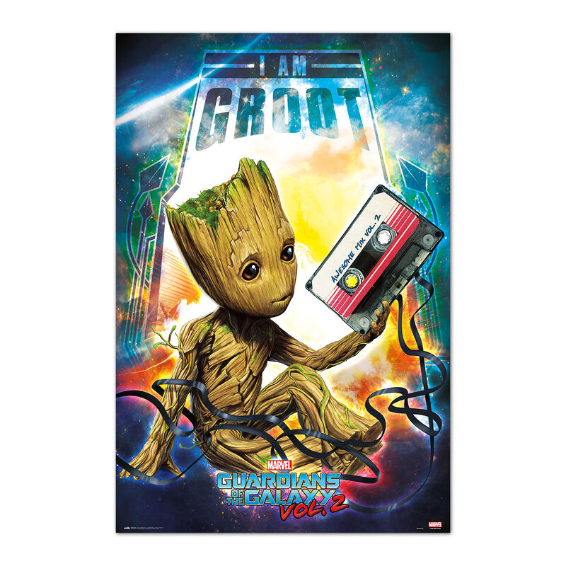 Poster Groot Guardianes de la Galaxia 2 Marvel Frikytopia