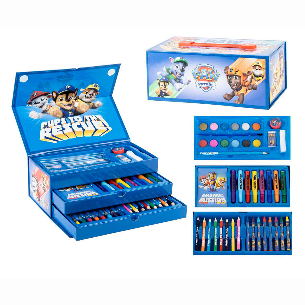Maletin papeleria coloreable Patrulla Canina Paw Patrol Frikytopia