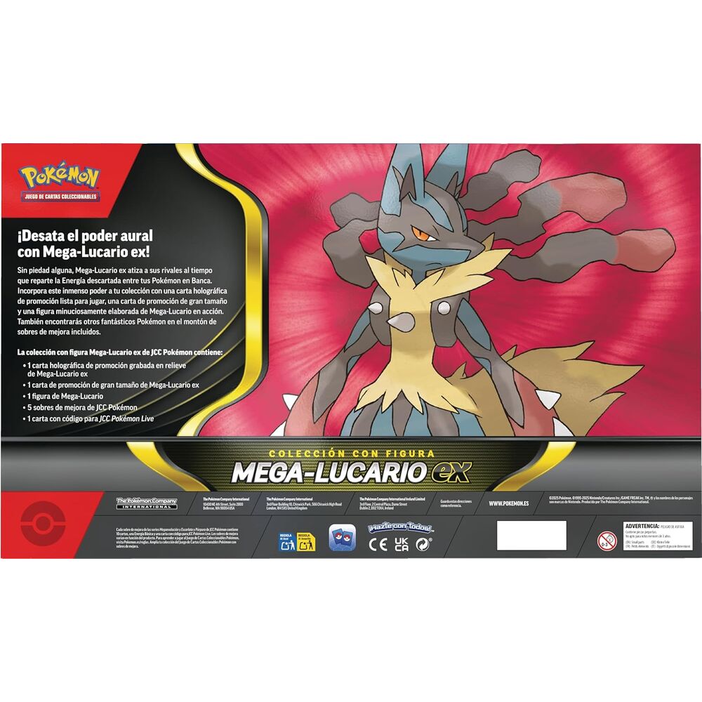 Blister Cartas Mega Lucario Ex Pokemon Español