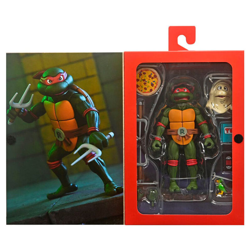 Figura Ultimate Raphael VHS Cartoon Tortugas Ninja 18 cm Frikytopia