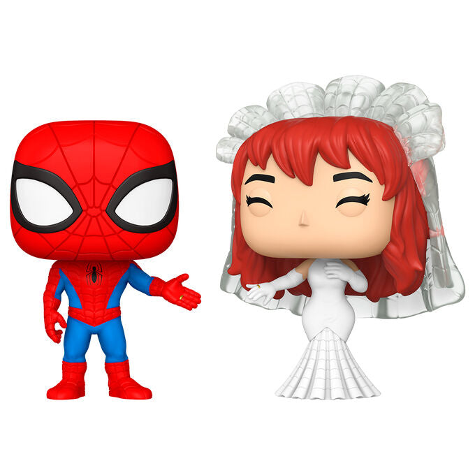 Blister 2 figuras POP Marvel Spider-Man and MJ Frikytopia