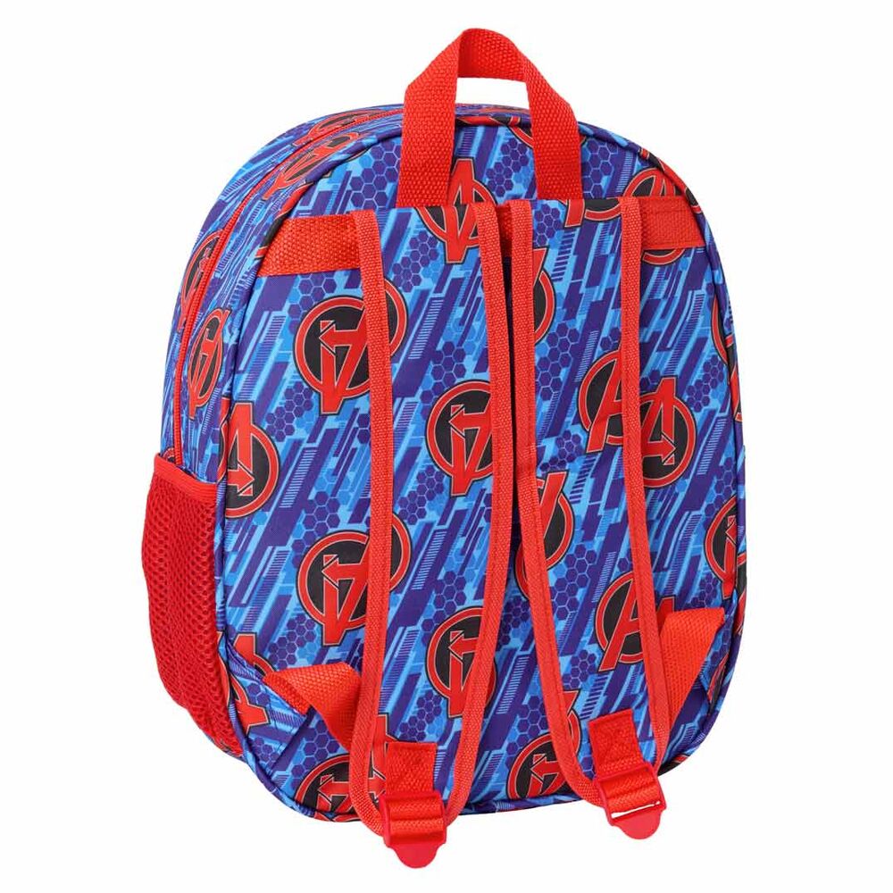 Mochila 3D los Vengadores Avengers Marvel 33 cm Frikytopia