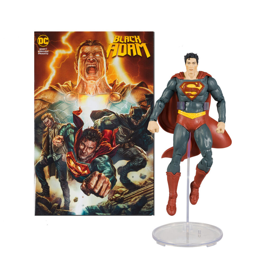 DC Black Adam Page Punchers Figura & Cómic Superman 18 cm Frikytopia