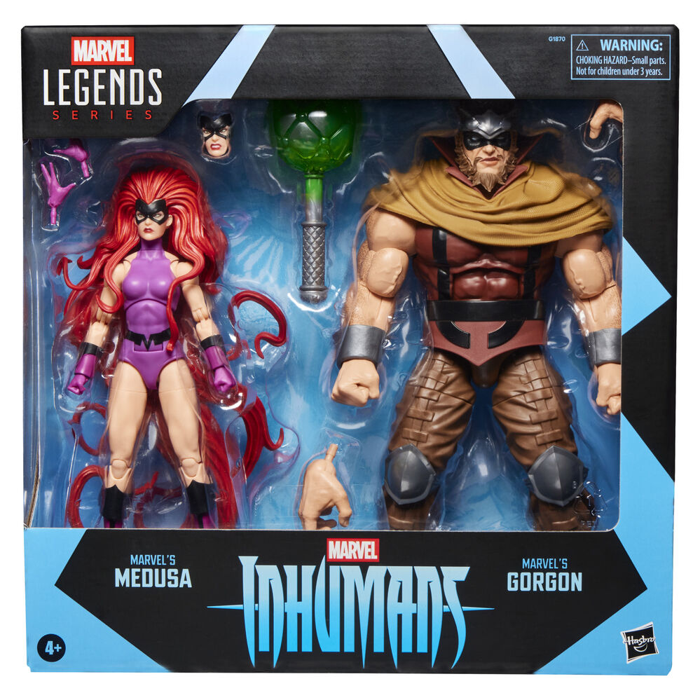 Blister 2 Figuras Medusa & Gorgon Inhumanos Marvel Legends Series 15 cm