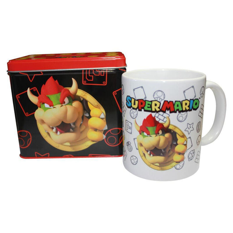 Hucha + taza Bowser Super Mario Bros Nintendo Frikytopia