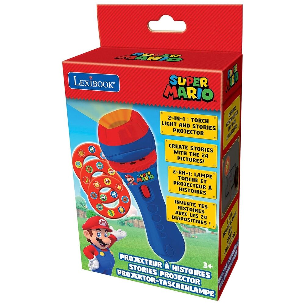 Linterna proyector cuentos Super Mario Bros Frikytopia