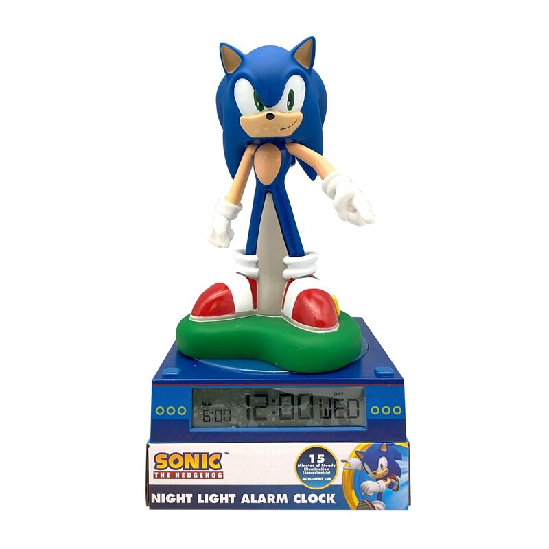 Lampara 3D con despertador Sonic the Hedgehog Frikytopia