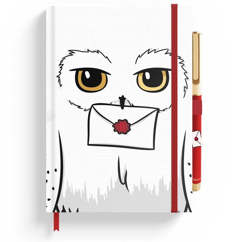 Cuaderno A5 premium + boligrafo Hedwig Harry Potter Frikytopia
