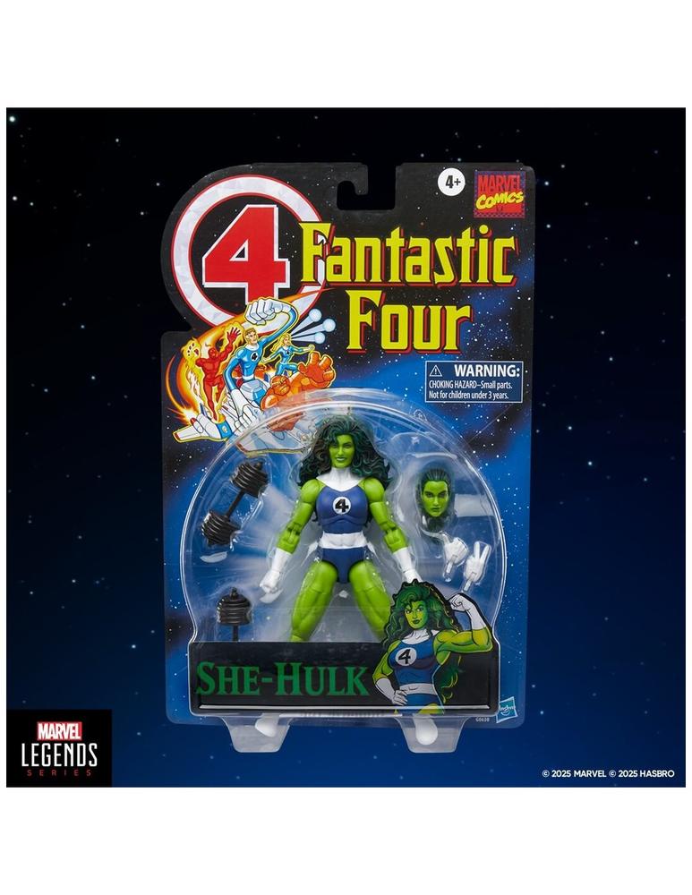 Figura hasbro marvel legends series retro fantastic four she hulk Frikytopia