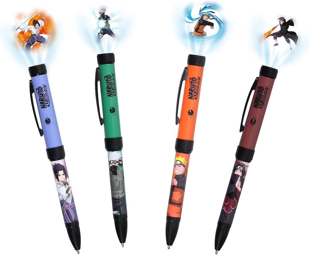 Boligrafos proyectores naruto shippuden 1 unidad aleatoria Frikytopia