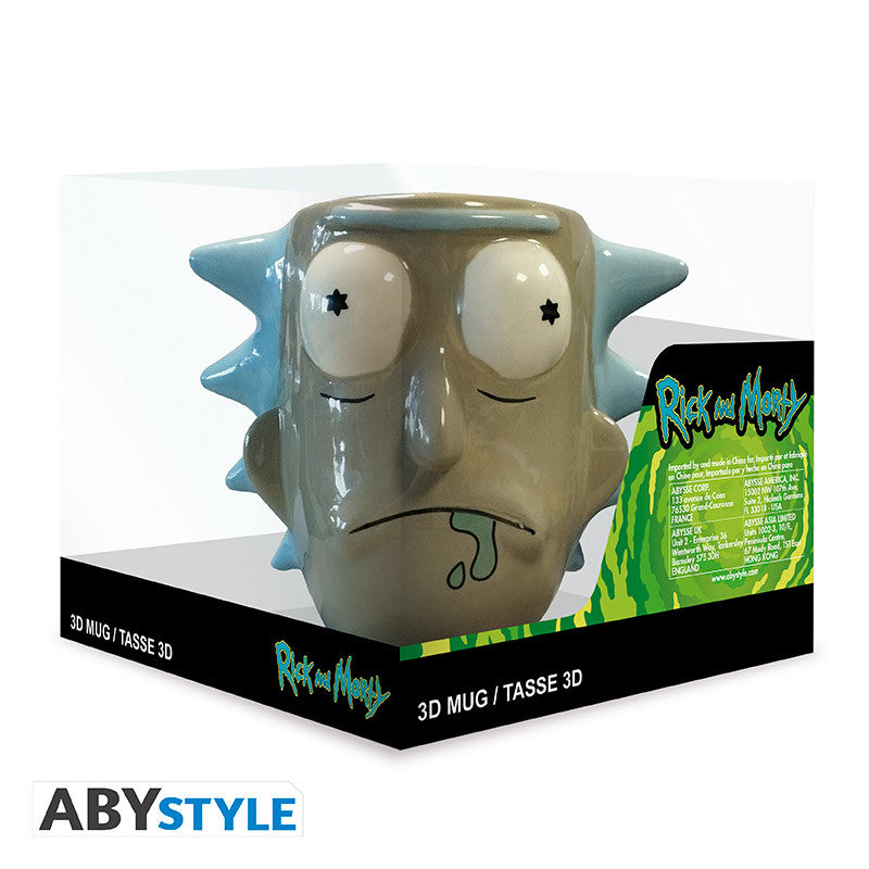 Taza 3d rick y morty rick sanchez Frikytopia