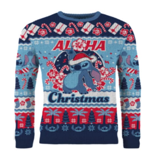 Lilo & Stitch Suéter navideño Stitch Aloha Christmas talla L