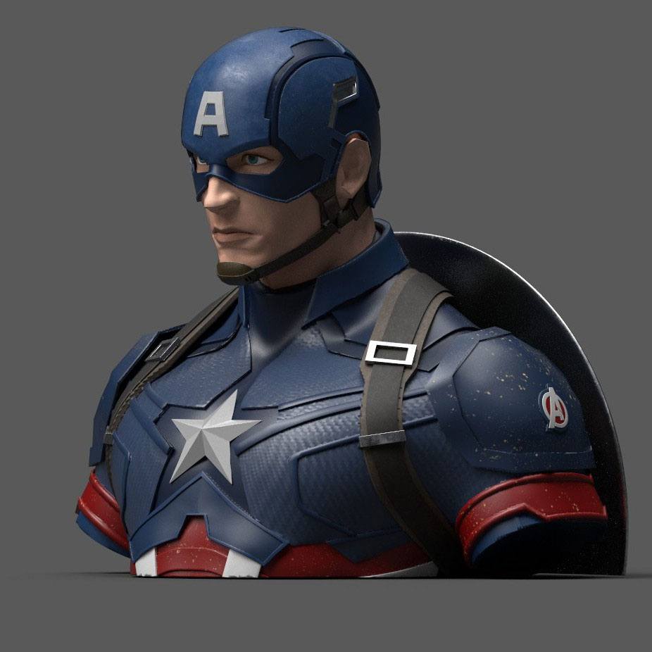 Vingadores Endgame Mealheiro Capitão América 20 cm