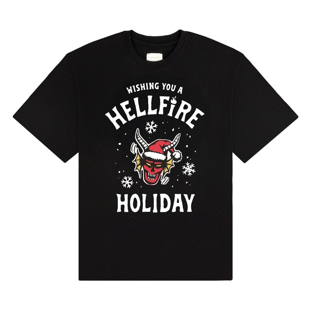 Stranger Things Camiseta Wishing You A Hellfire Holiday talla XXL