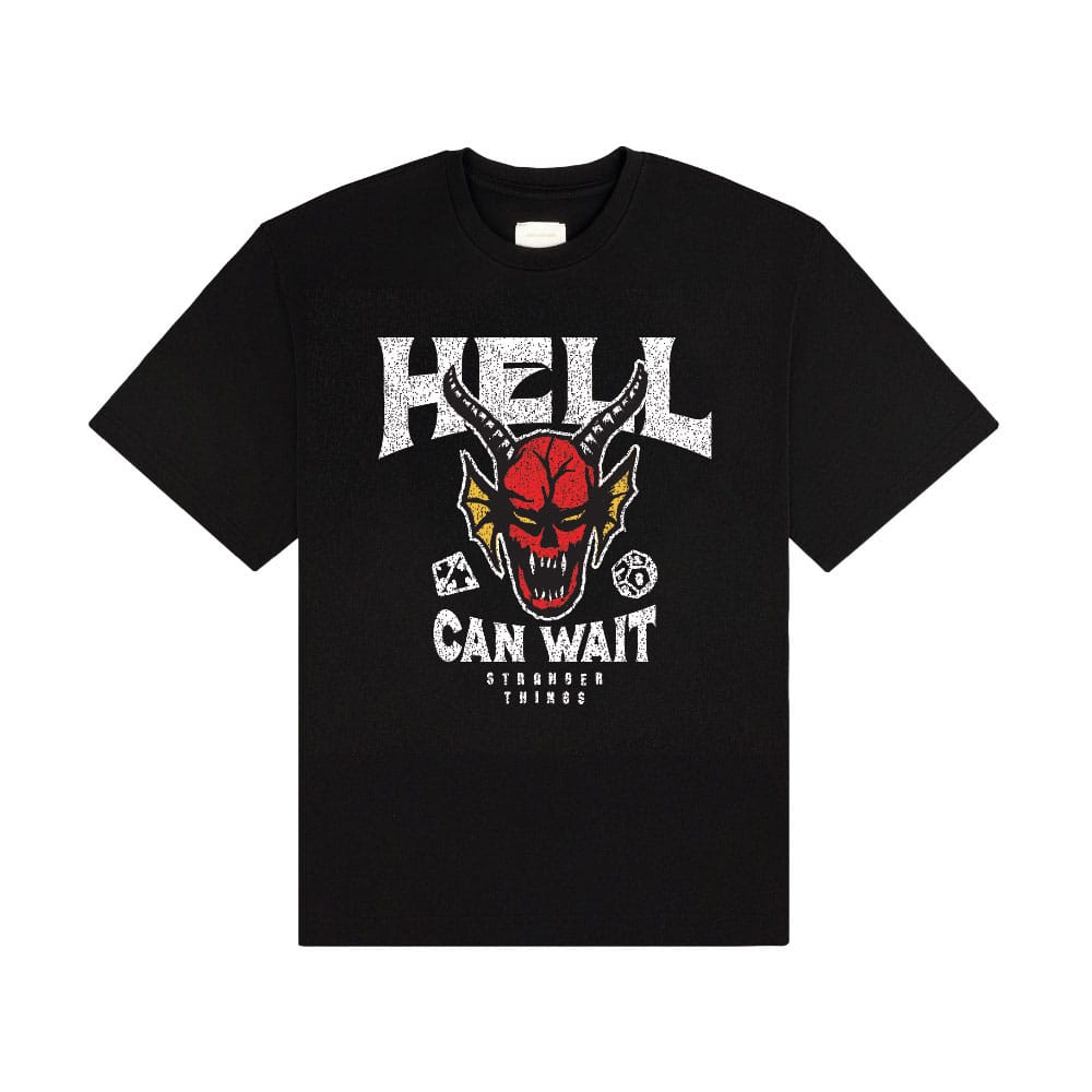 Stranger Things Camiseta Hell Can Wait (black) talla M Frikytopia