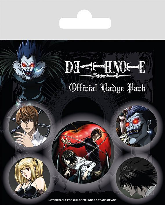 Death Note Pack 5 Chapas Characters Frikytopia