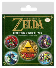 Legend Of Zelda Pack 5 Chapas Classics
