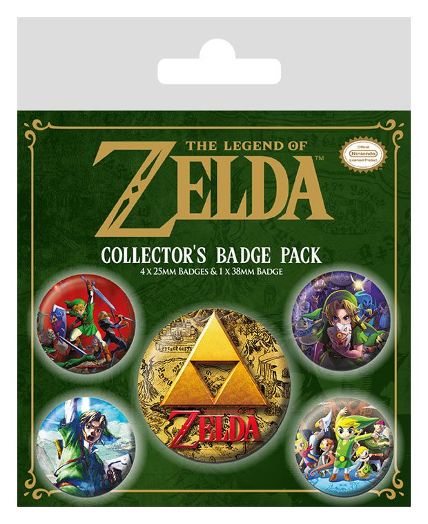 Legend Of Zelda Pack 5 Chapas Classics